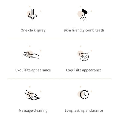 🐾 Fur Ease™ 3-in-1 Pet Grooming Brush - 50% OFF