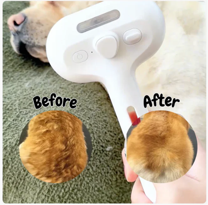 🐾 Fur Ease™ 3-in-1 Pet Grooming Brush - 50% OFF