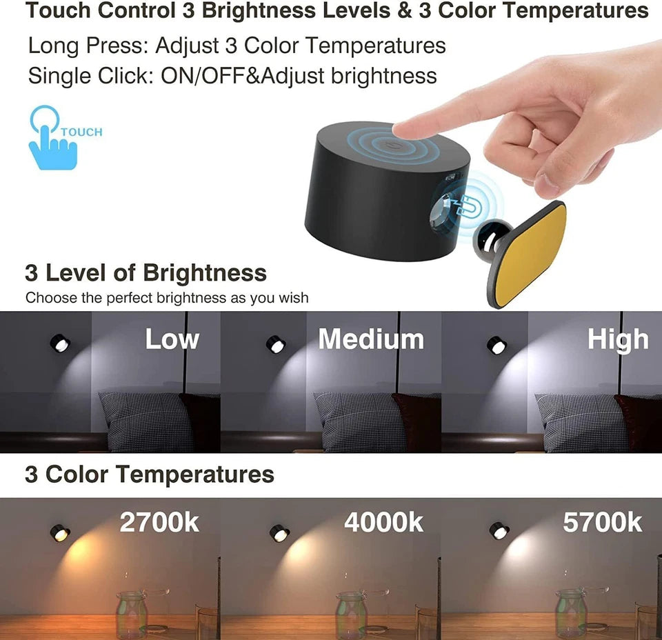 Stick & Shine™ Wall Light- 50% OFF
